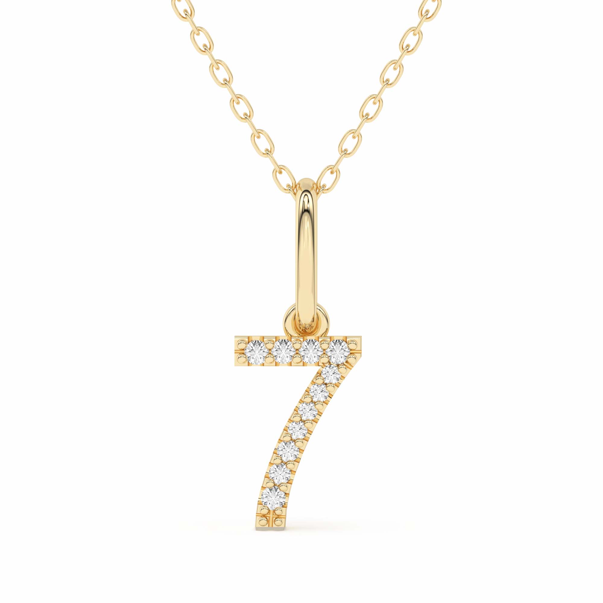 "7" Number Pendant