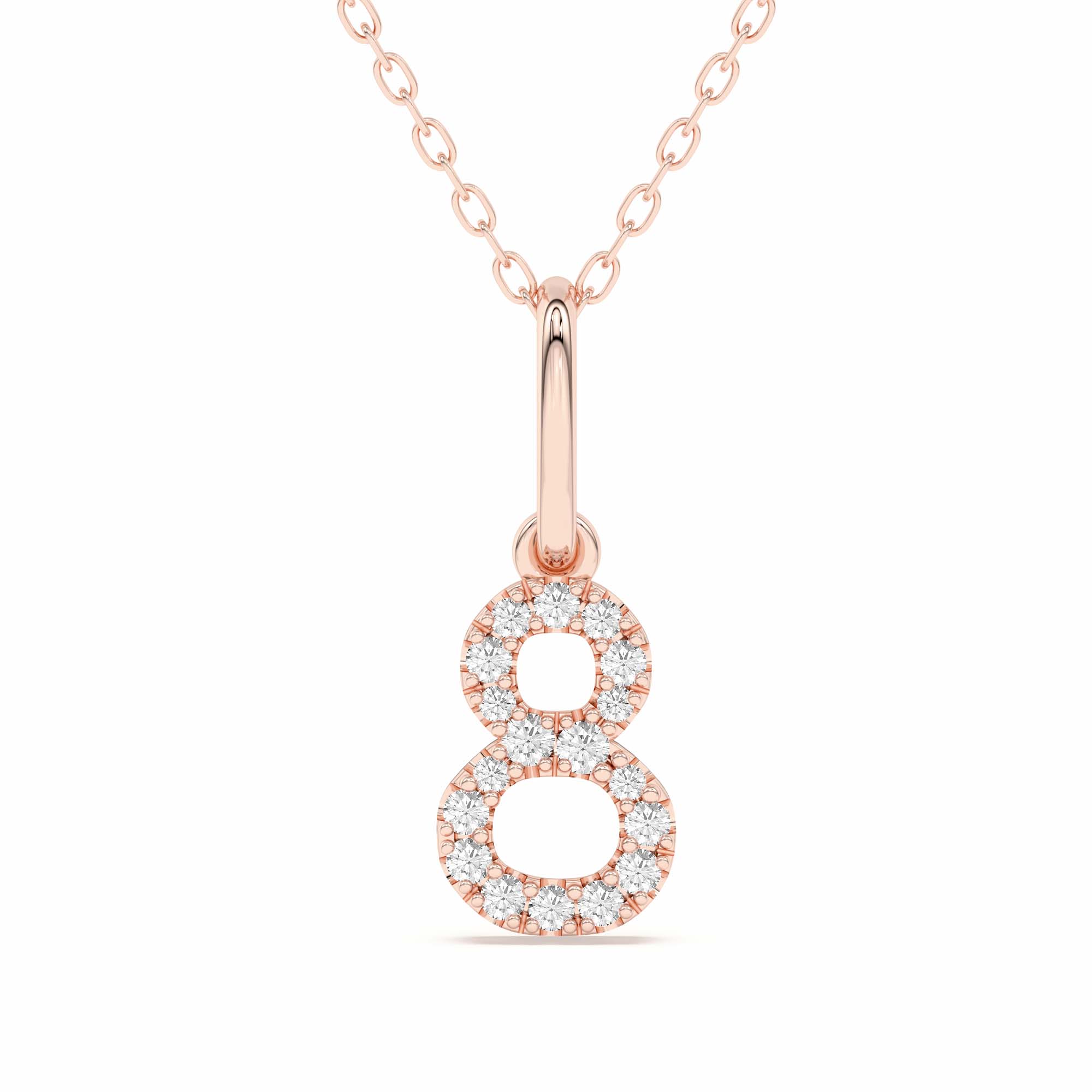 "8" Number Pendant