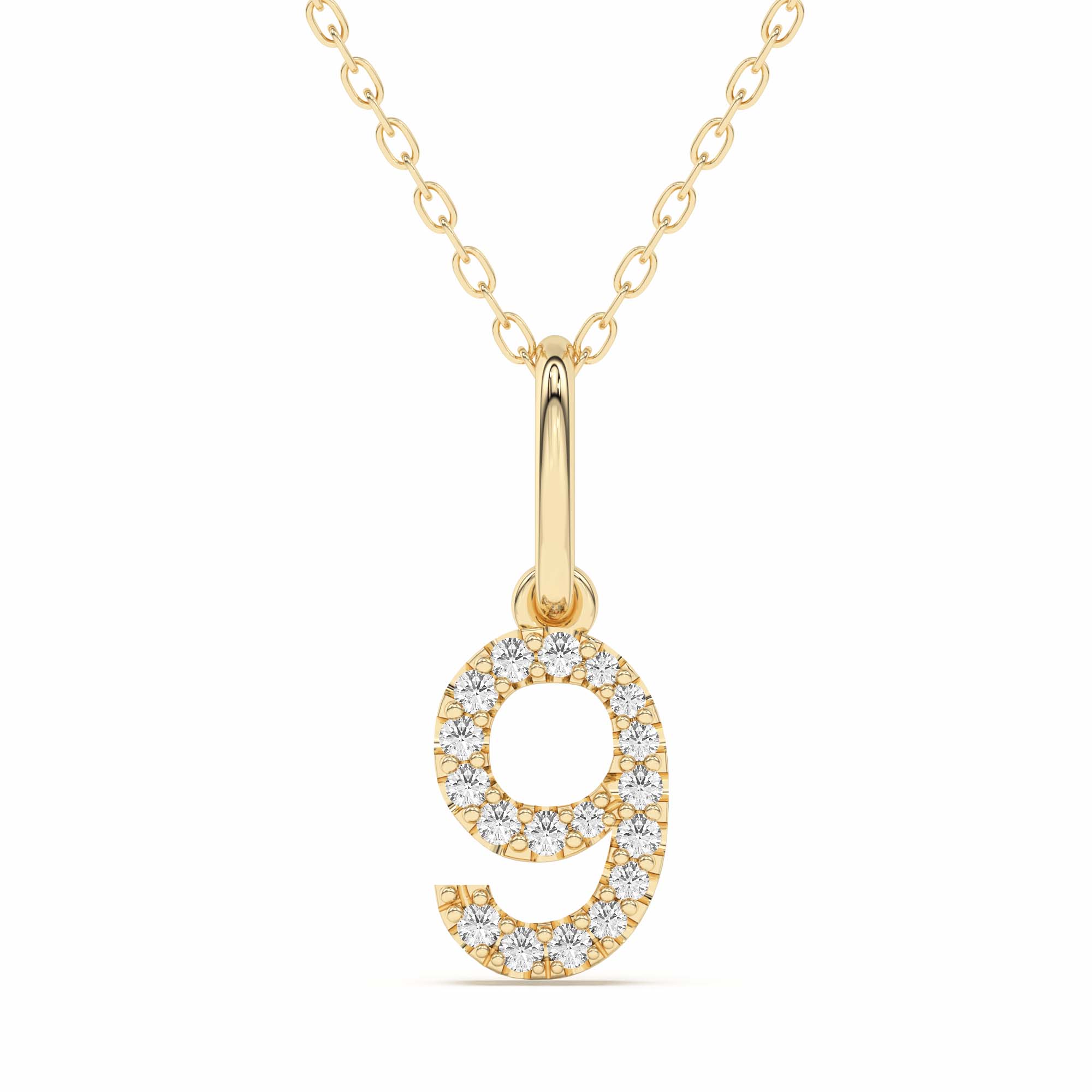 "9" Number Pendant