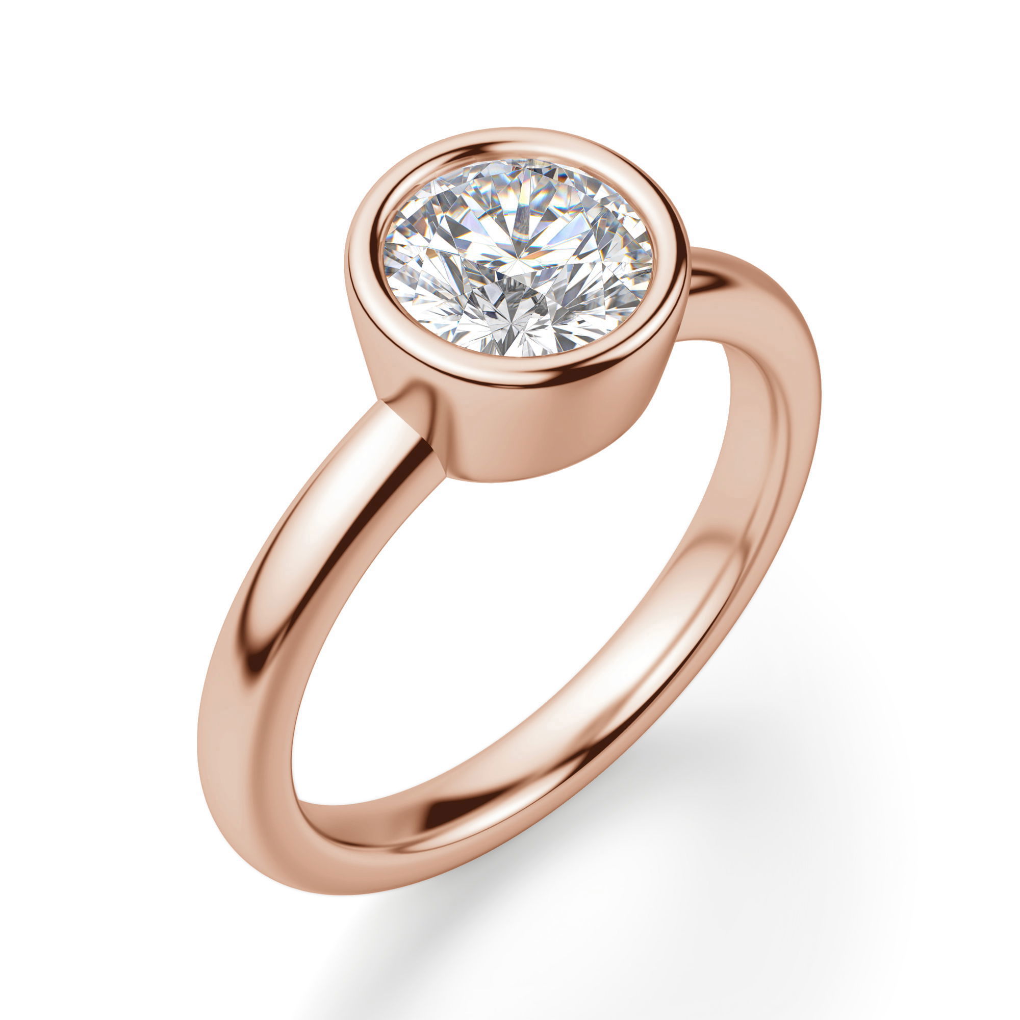 Marseille Round Cut Engagement Ring