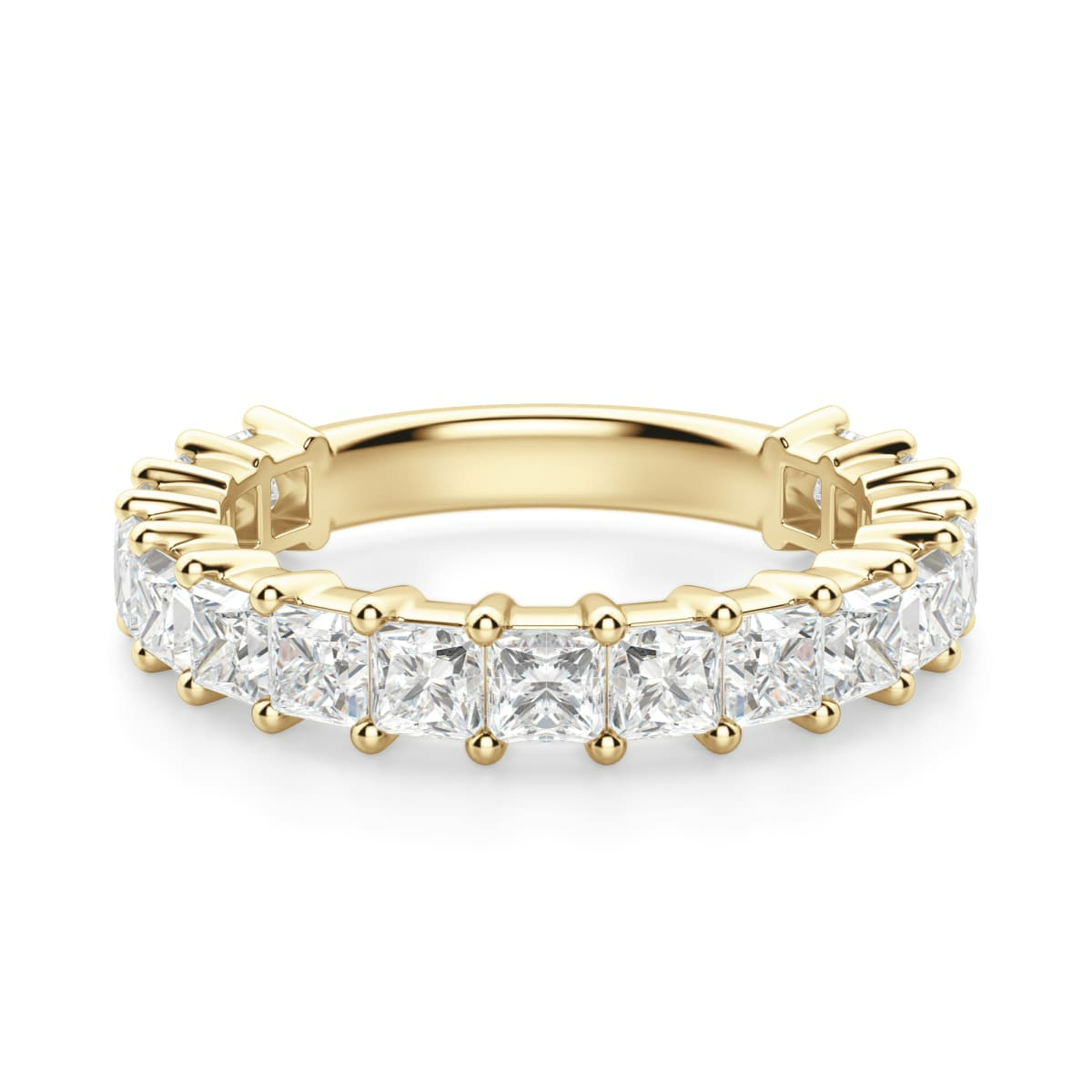 2.75 MM Princess Cut Half Eternity Band