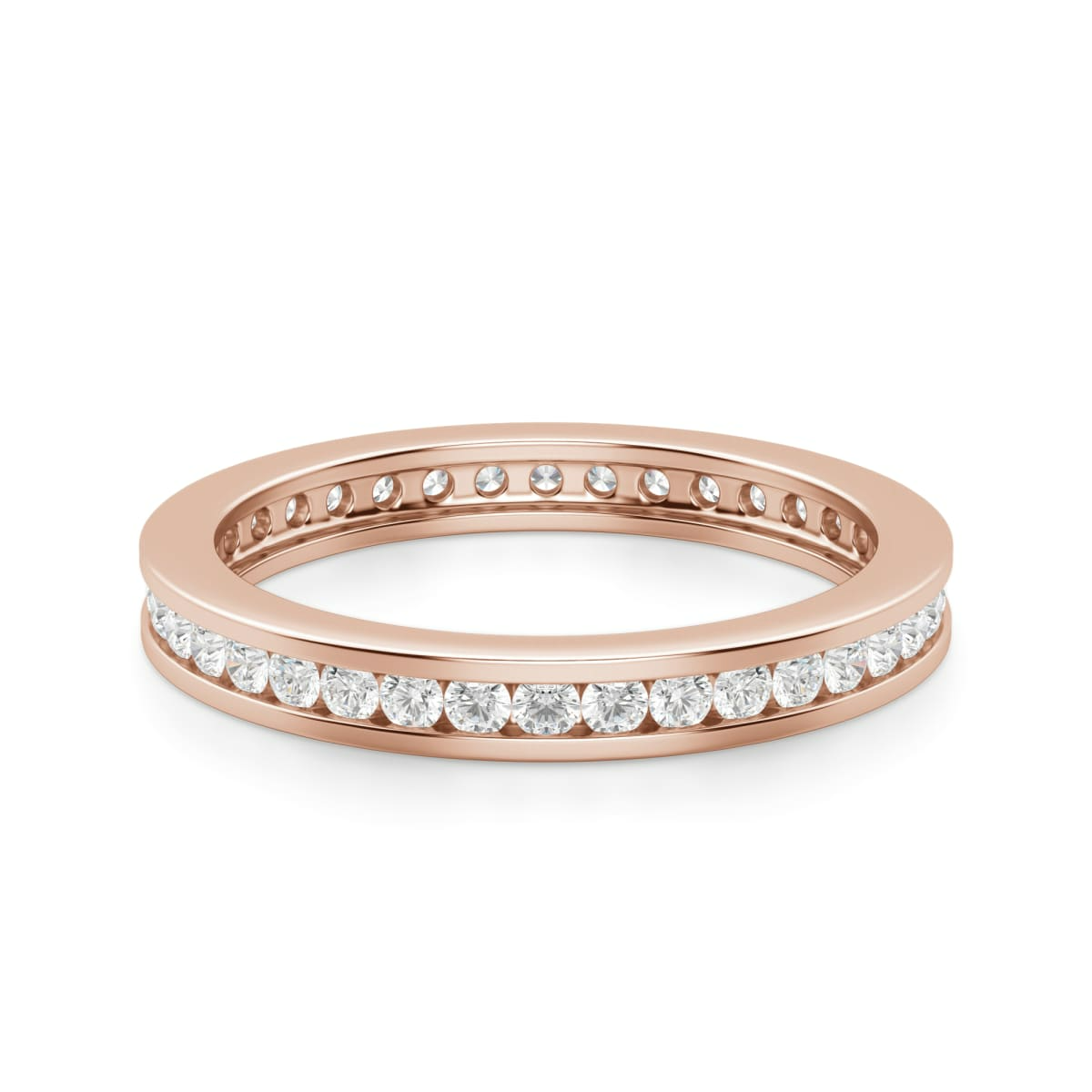 1.50 MM Round Cut Channel Set Eternity Band