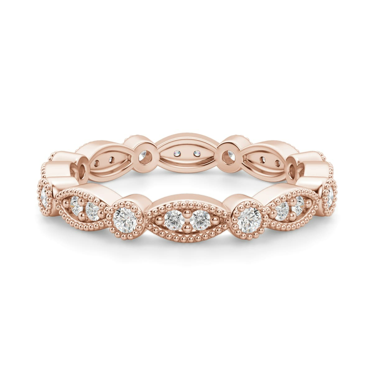 Dot and Marquise Eternity Band