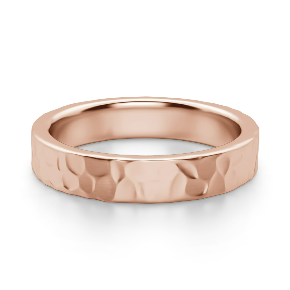 Hammered Flat Band 4 MM