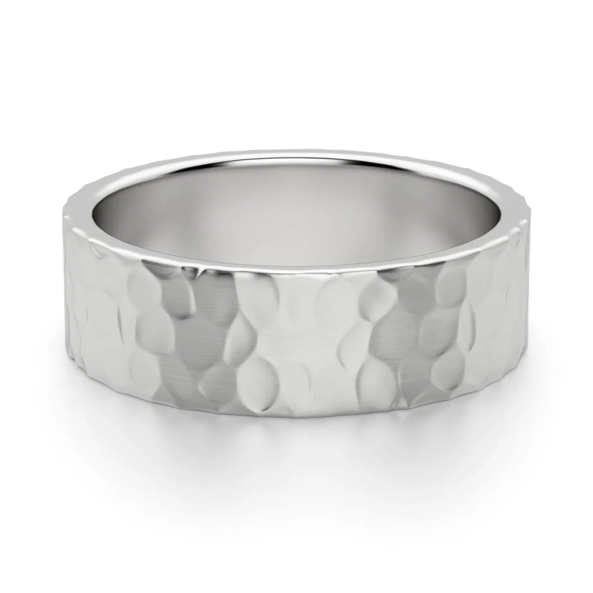 Hammered Flat Band 6 MM