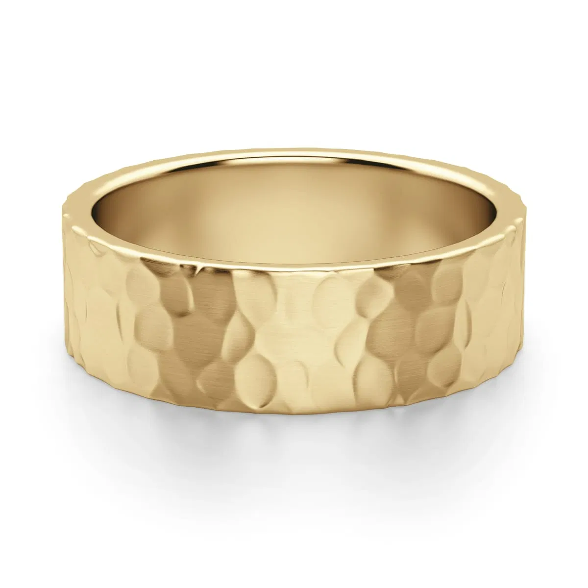Hammered Flat Band 6 MM