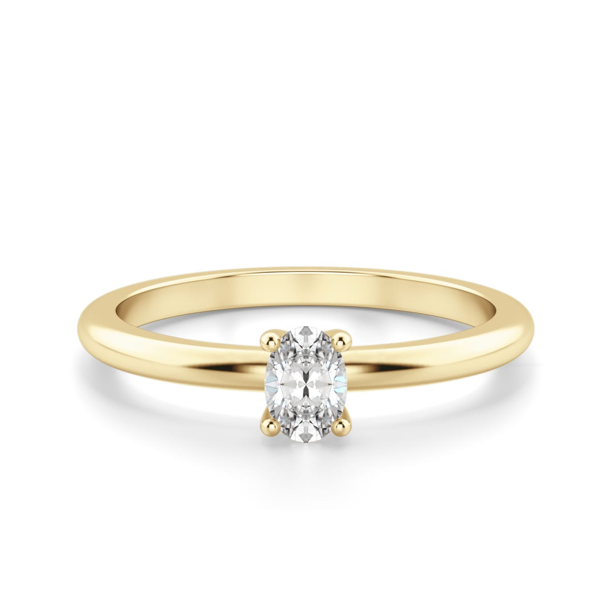 Oval Cut Petite Ring