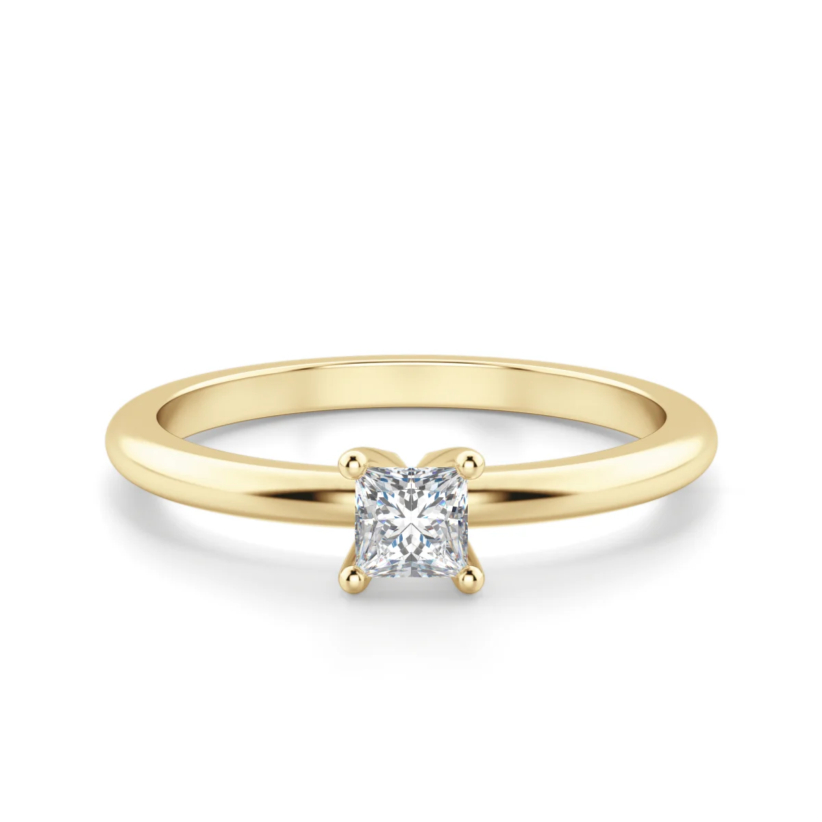 Princess Cut Petite Ring