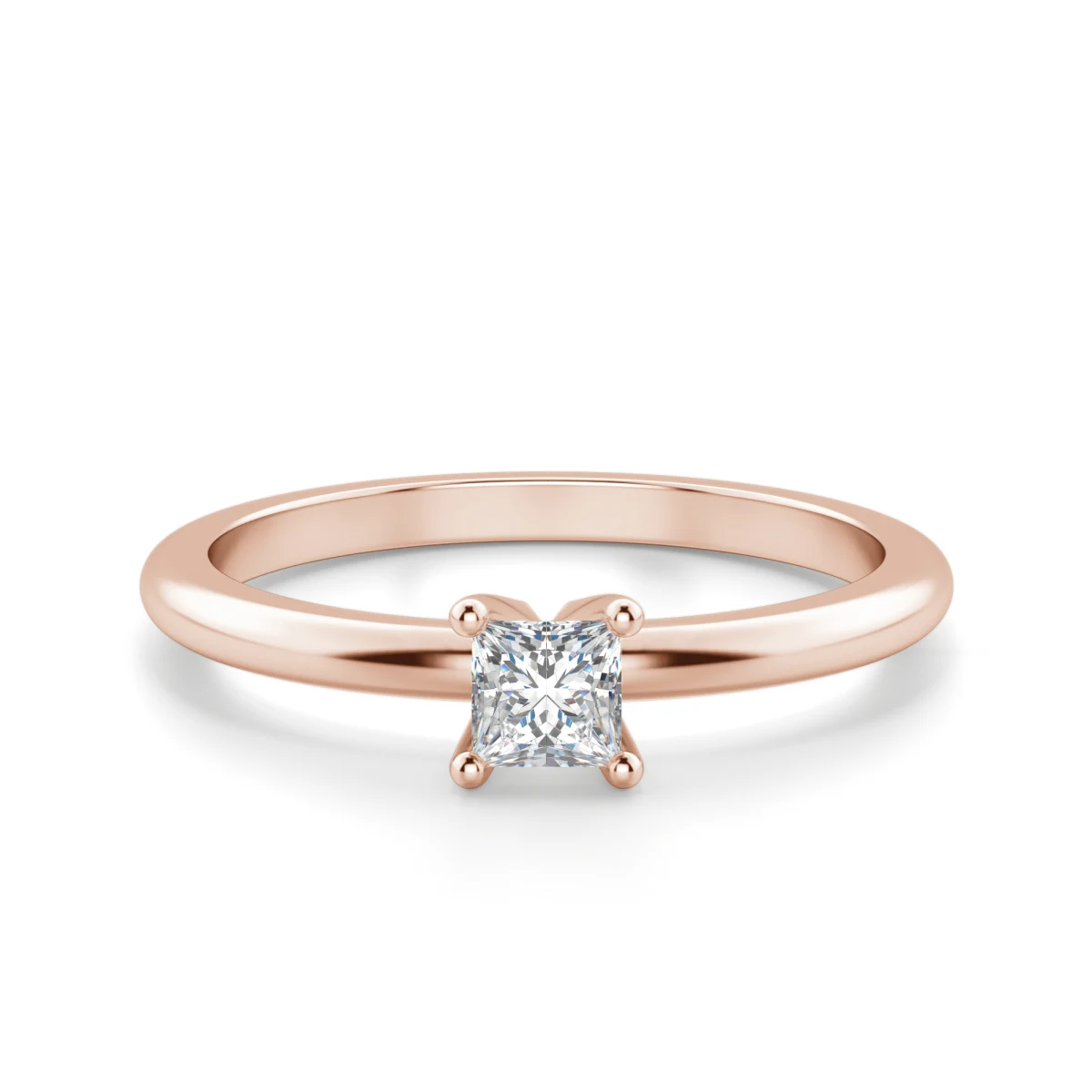 Princess Cut Petite Ring