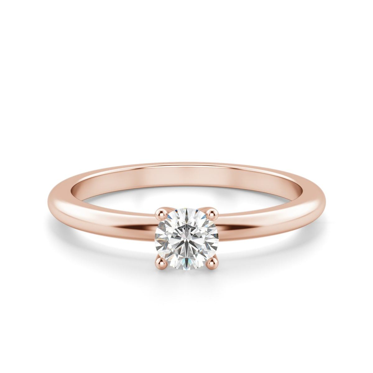 Round Cut Petite Ring