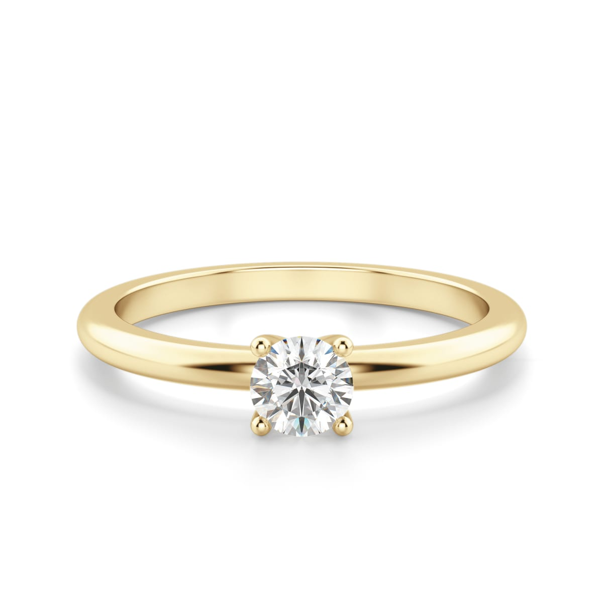 Round Cut Petite Ring
