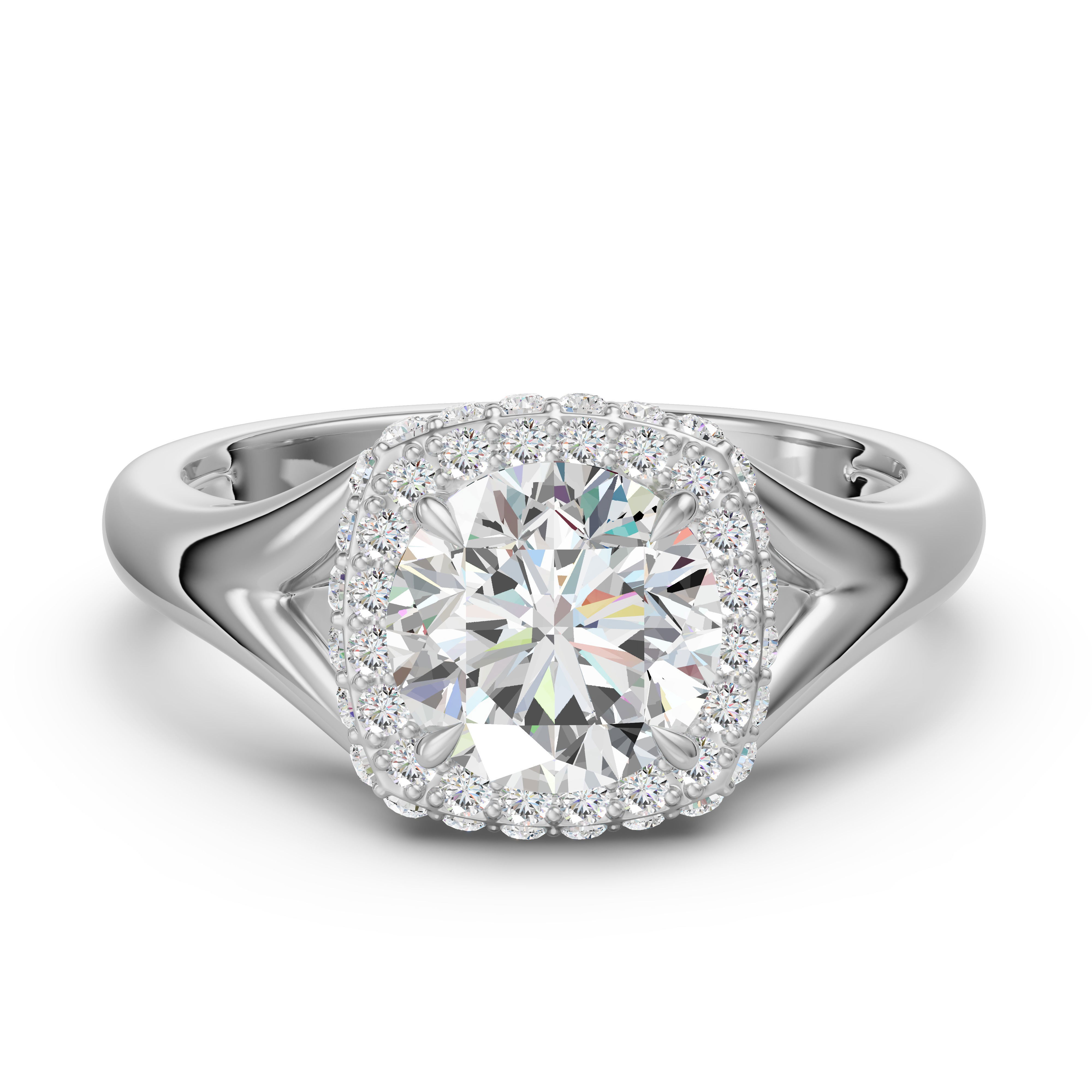 Classic Halo Engagement Ring