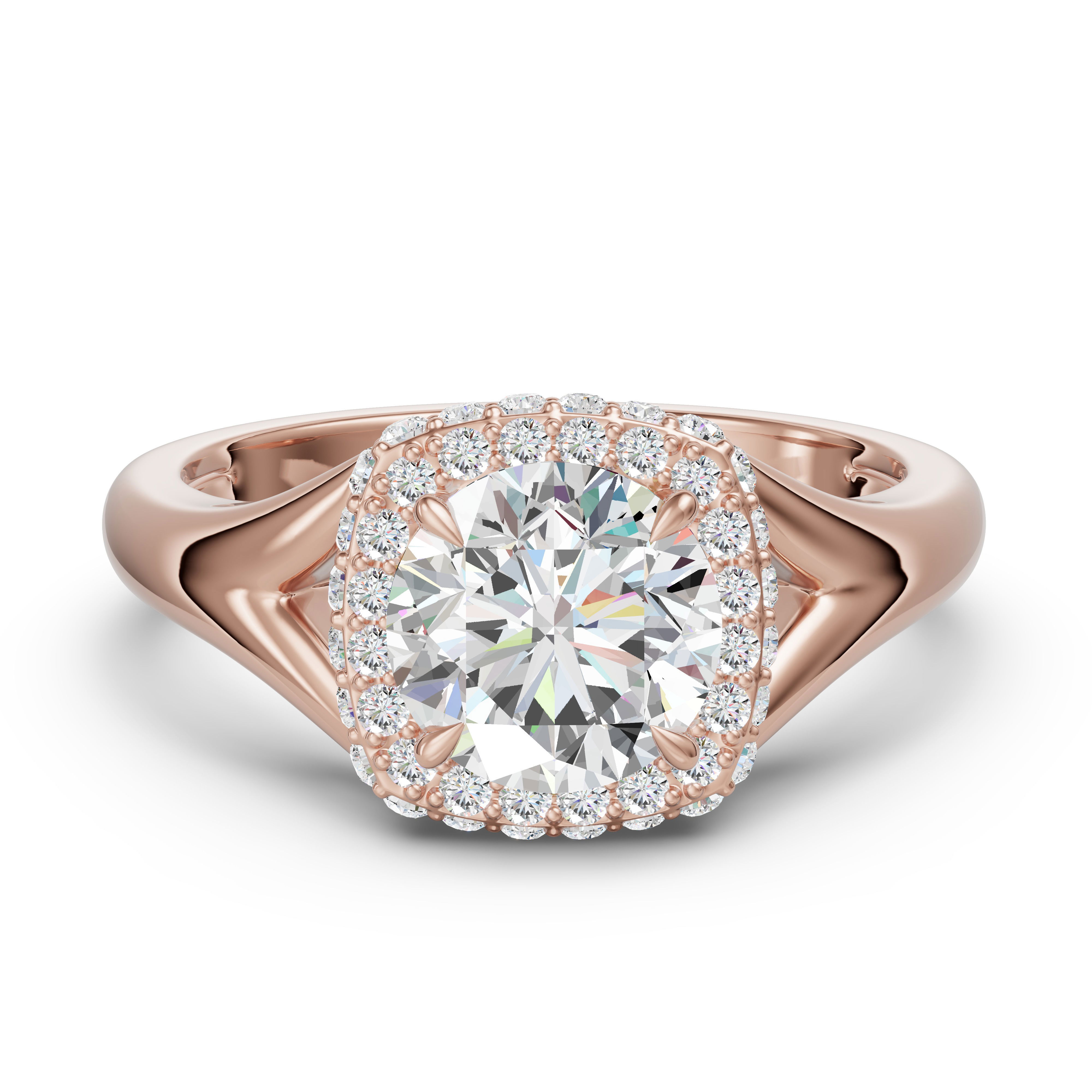 Classic Halo Engagement Ring