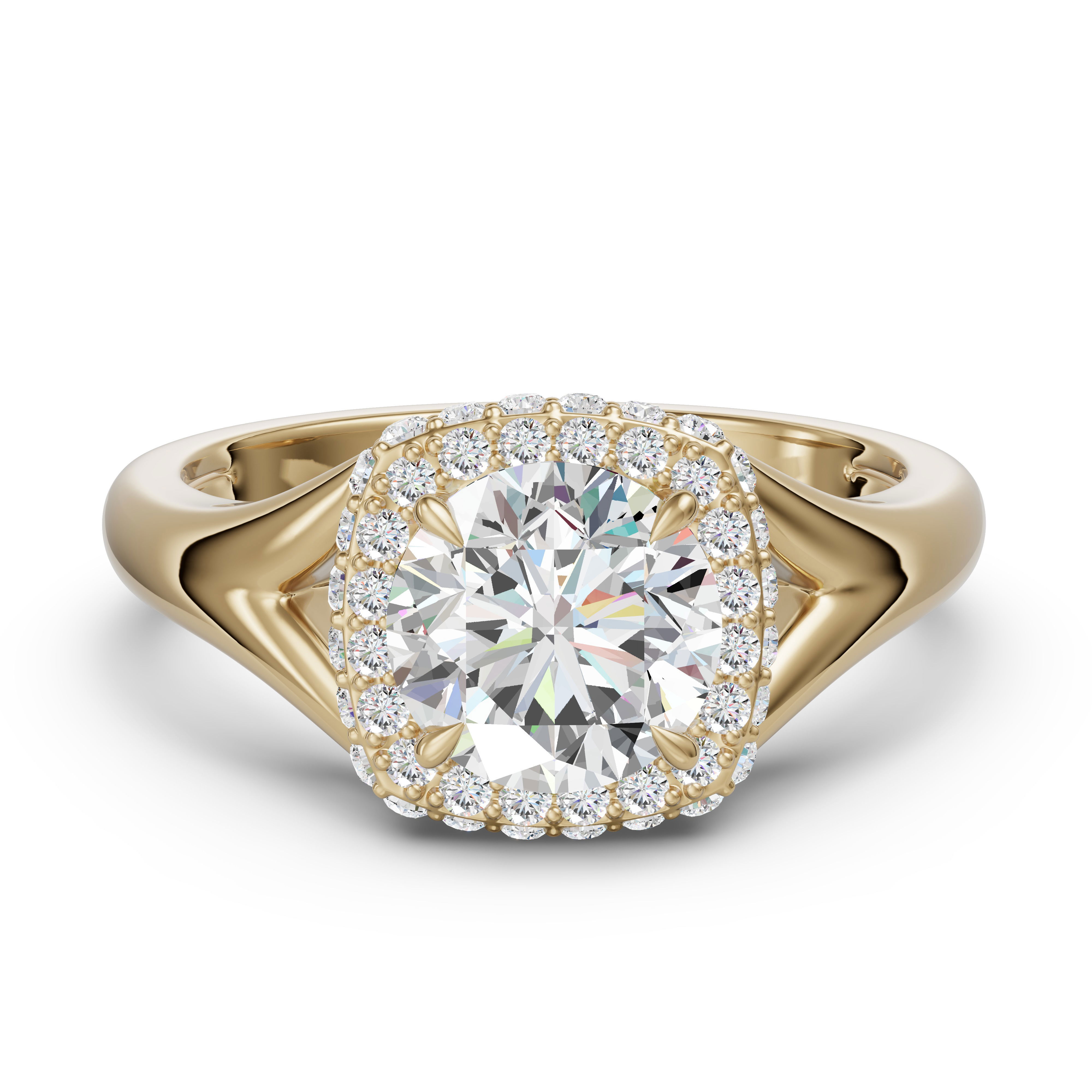 Classic Halo Engagement Ring