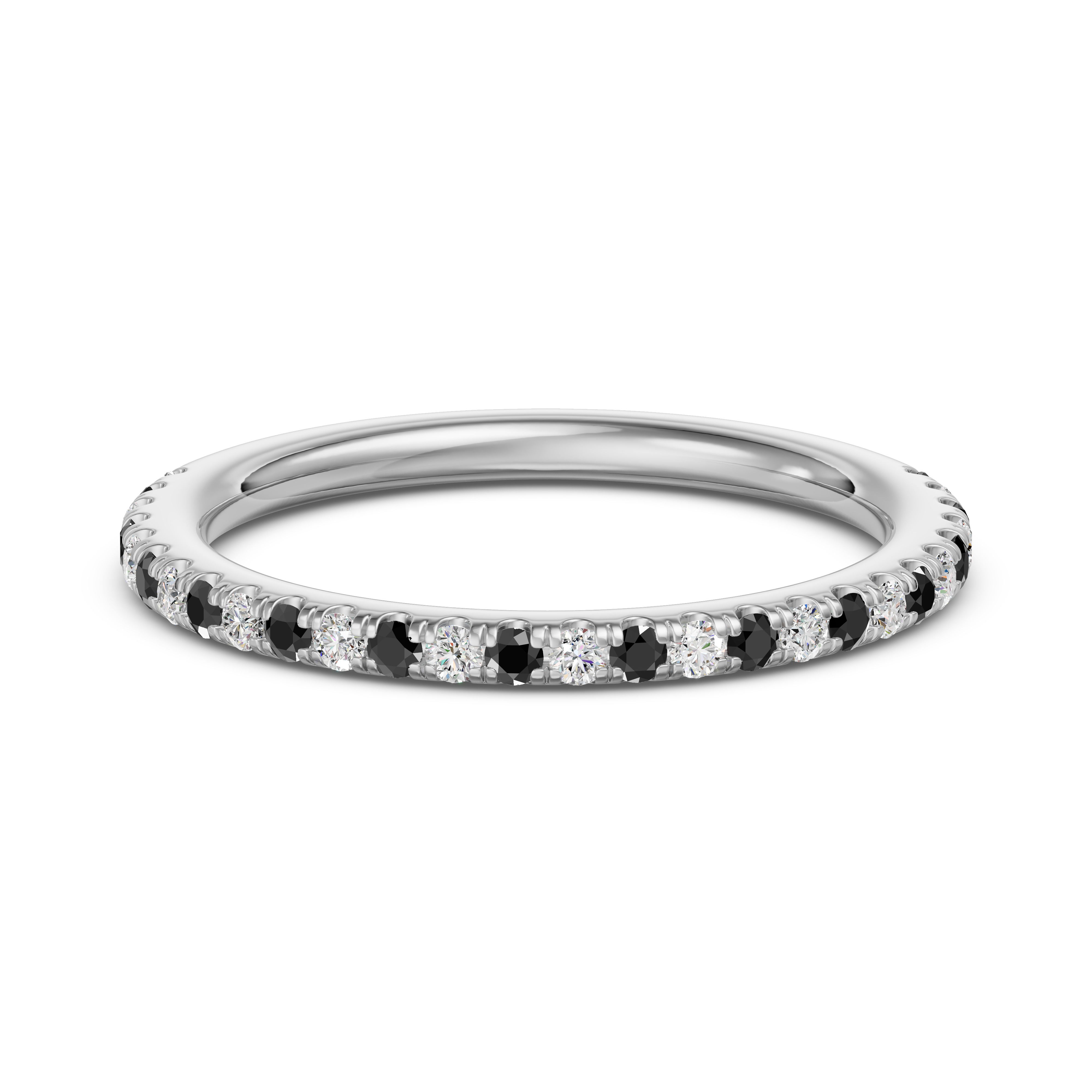 Arezzo Accented Wedding Band - Midnight