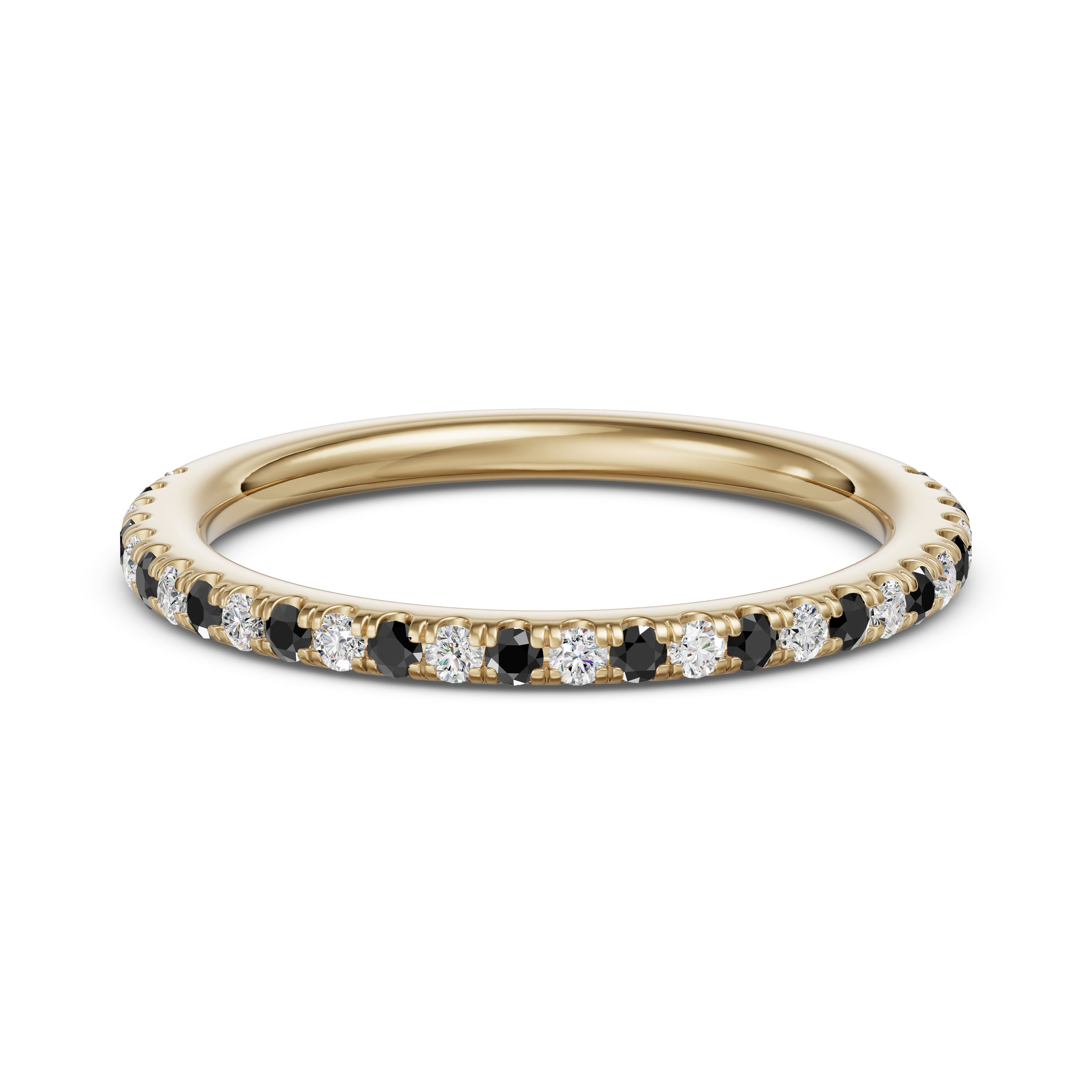 Arezzo Accented Wedding Band - Midnight