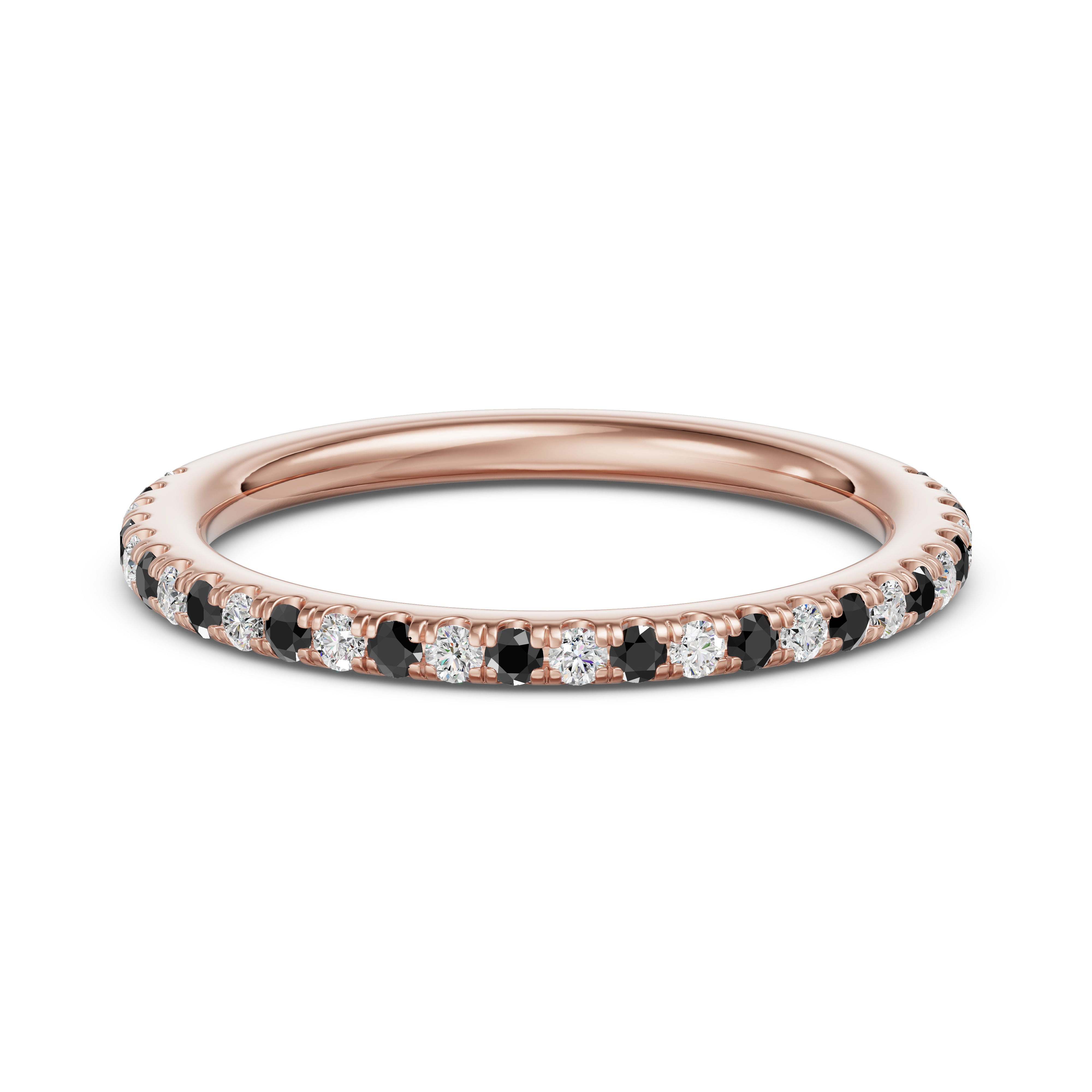 Arezzo Accented Wedding Band - Midnight