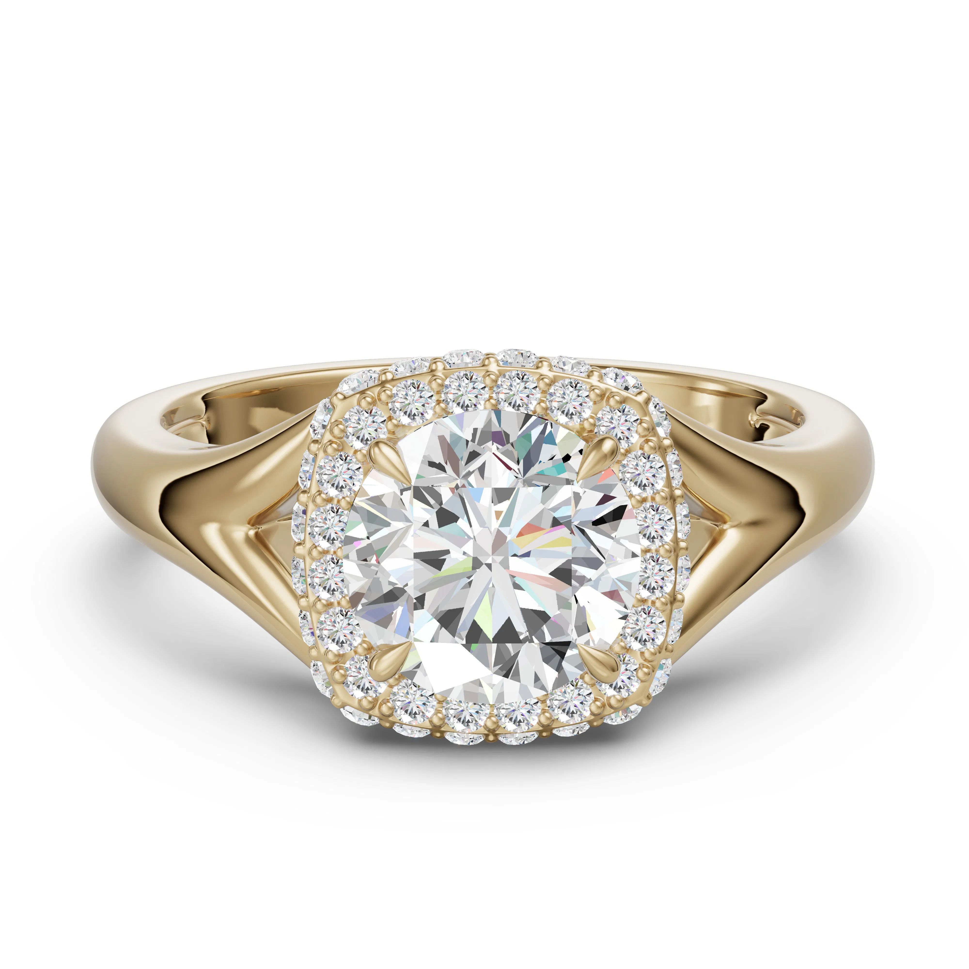 Classic Halo Engagement Ring
