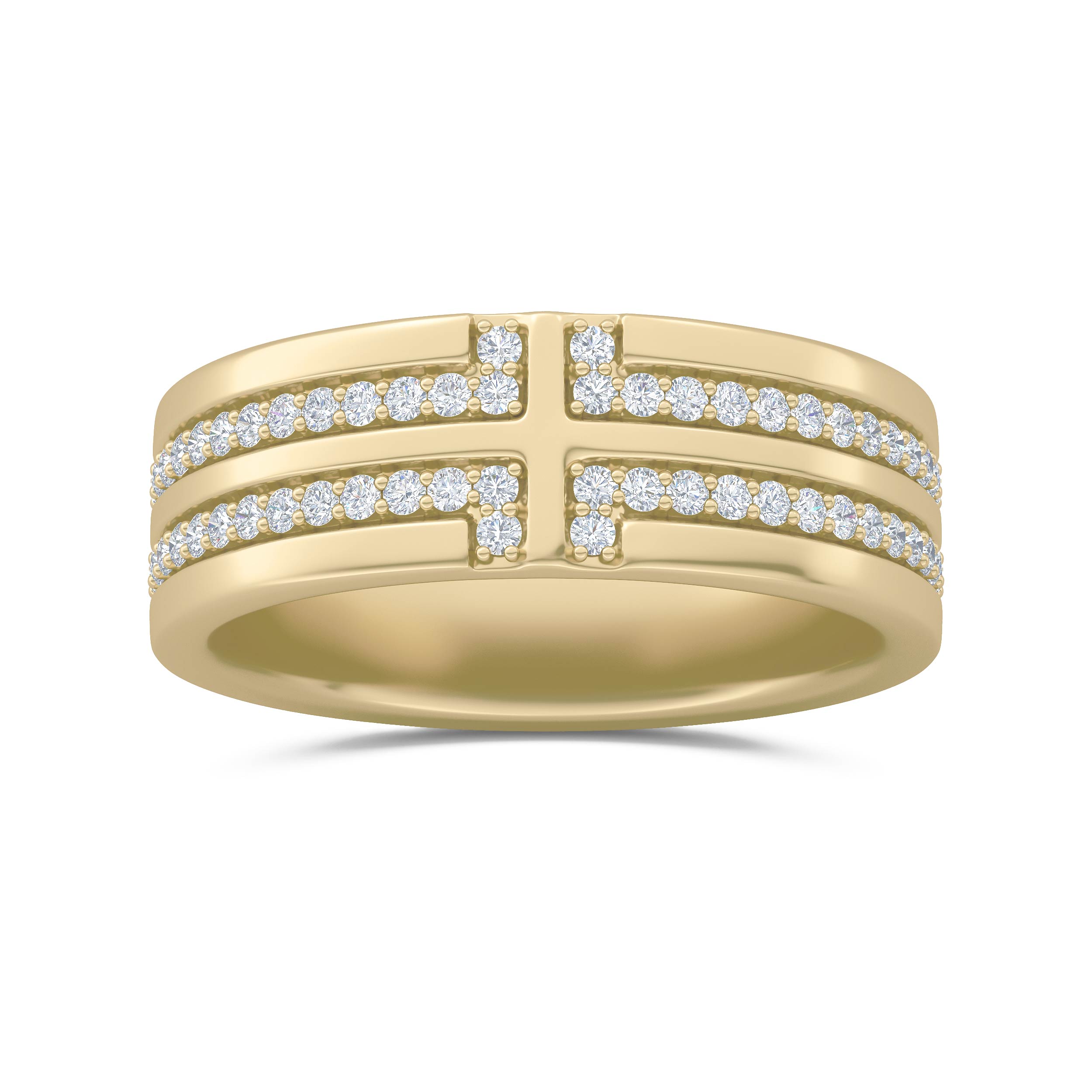 Gabriel Band DiamondNexus™ Alternative Ring in Yellow | Gold by Diamond Nexus